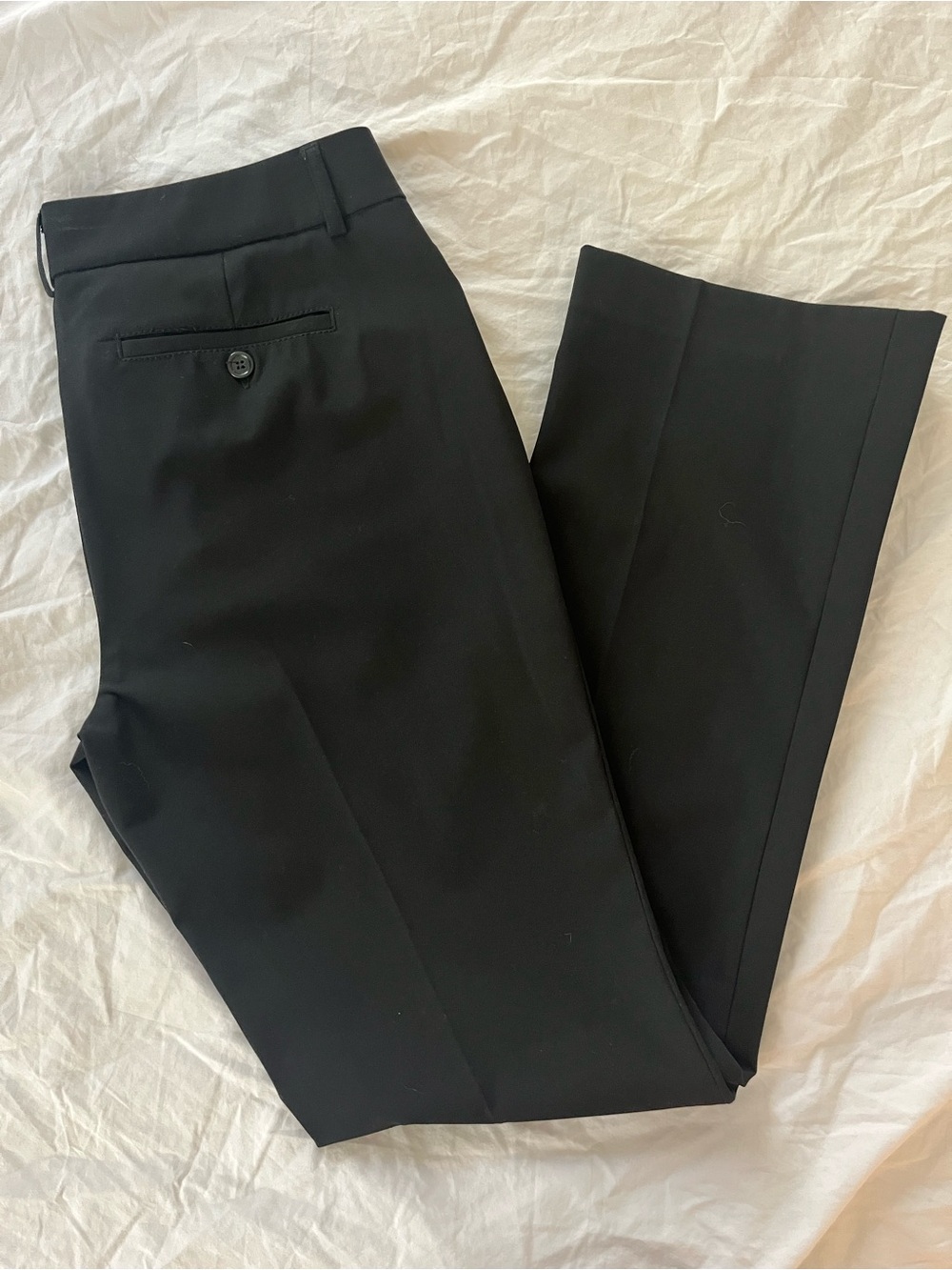 Women's Straight-Leg Black Dress Pants